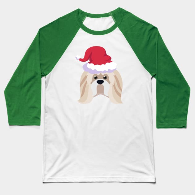 Funny Shih Tzu Dog Christmas 2020 Dog Lover Christmas Baseball T-Shirt by cuffiz